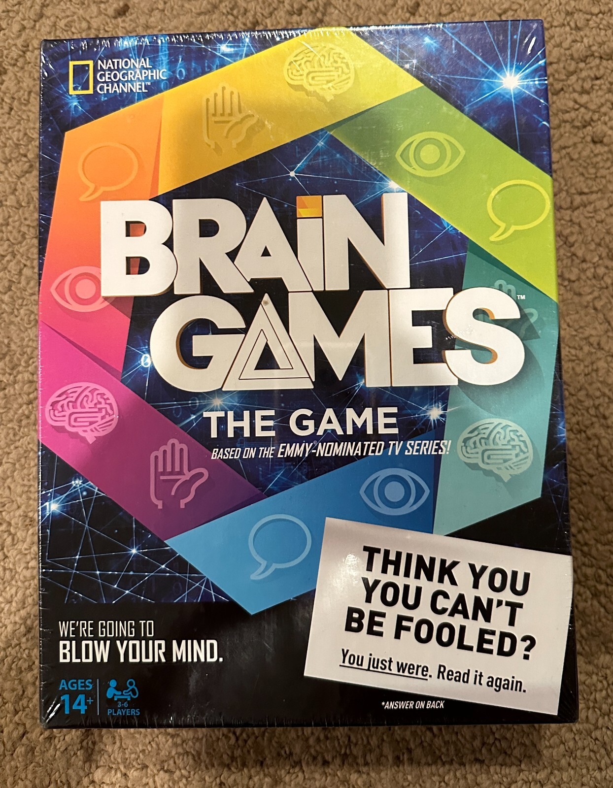 National Geographic Channel Brain Games The Game Board Game NEW SEALED