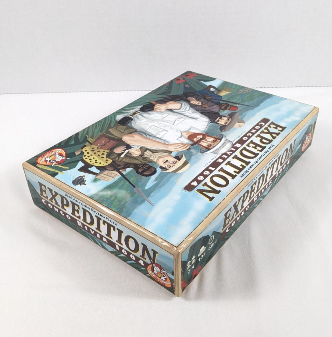 EXPEDITION CONGO RIVER 1884 Board Game Used COMPLETE White Goblin Games 2012 OOP