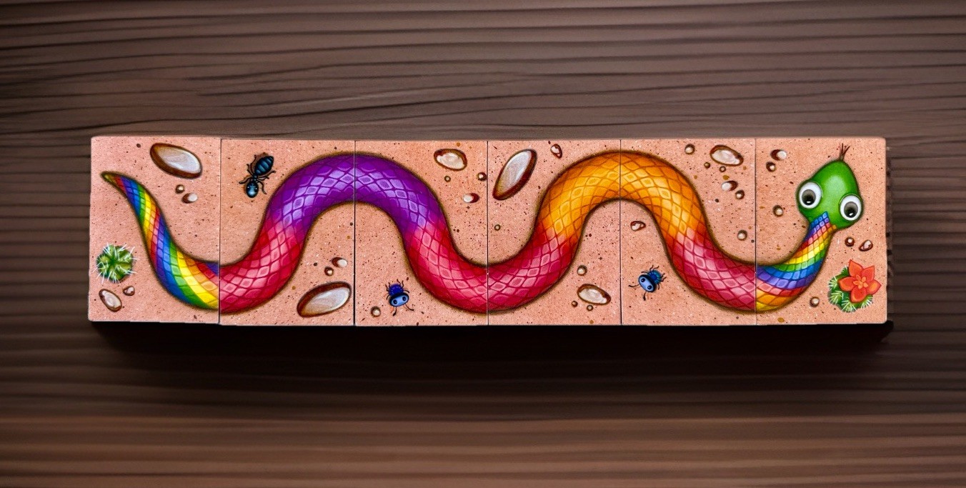 Gamewright Hisss The Colorful Snake-Making Tile Game-All 50 Tiles-No Manual