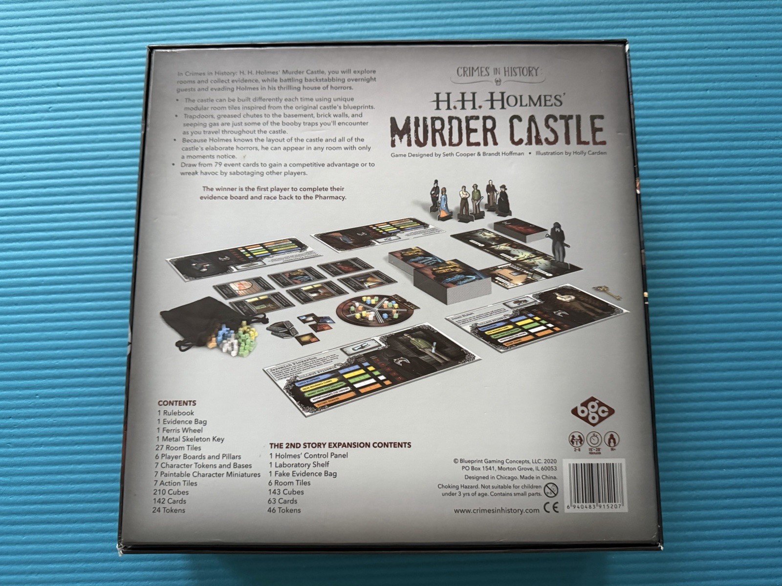 H.H. Holmes’ Murder Castle with 2nd Story edition, Strategy Game. Complete!