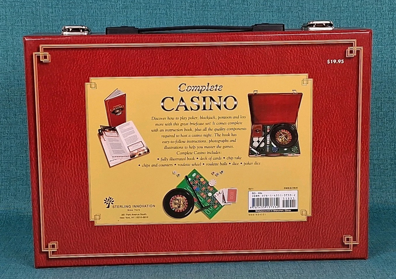 Complete Casino Roulette Travel Game w/ Case by Sterling Innovation NY