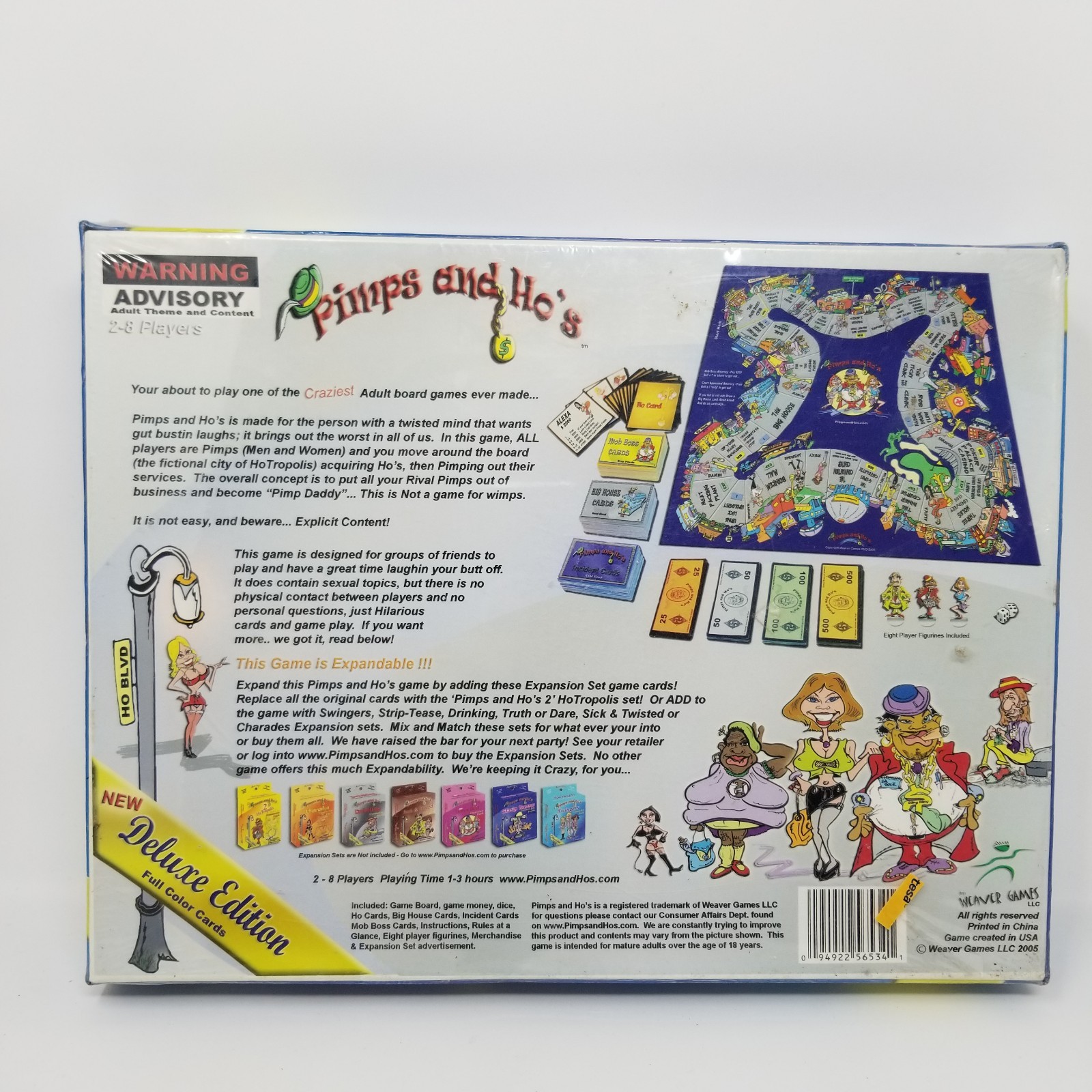 Pimps and Ho’s Board Game 2005 Complete Adult Board – Sealed. SEE DESCRIPTION