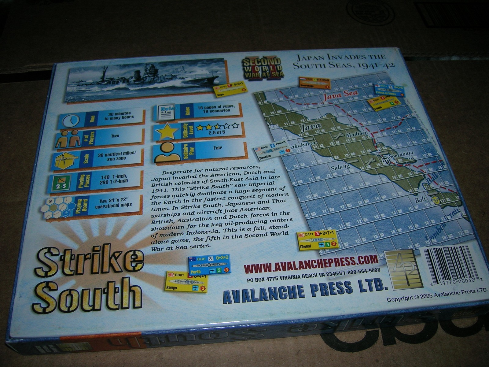 2nd World War at Sea Strike South (1st) Box JAPAN INVADES THE SOUTH SEAS 1941-42