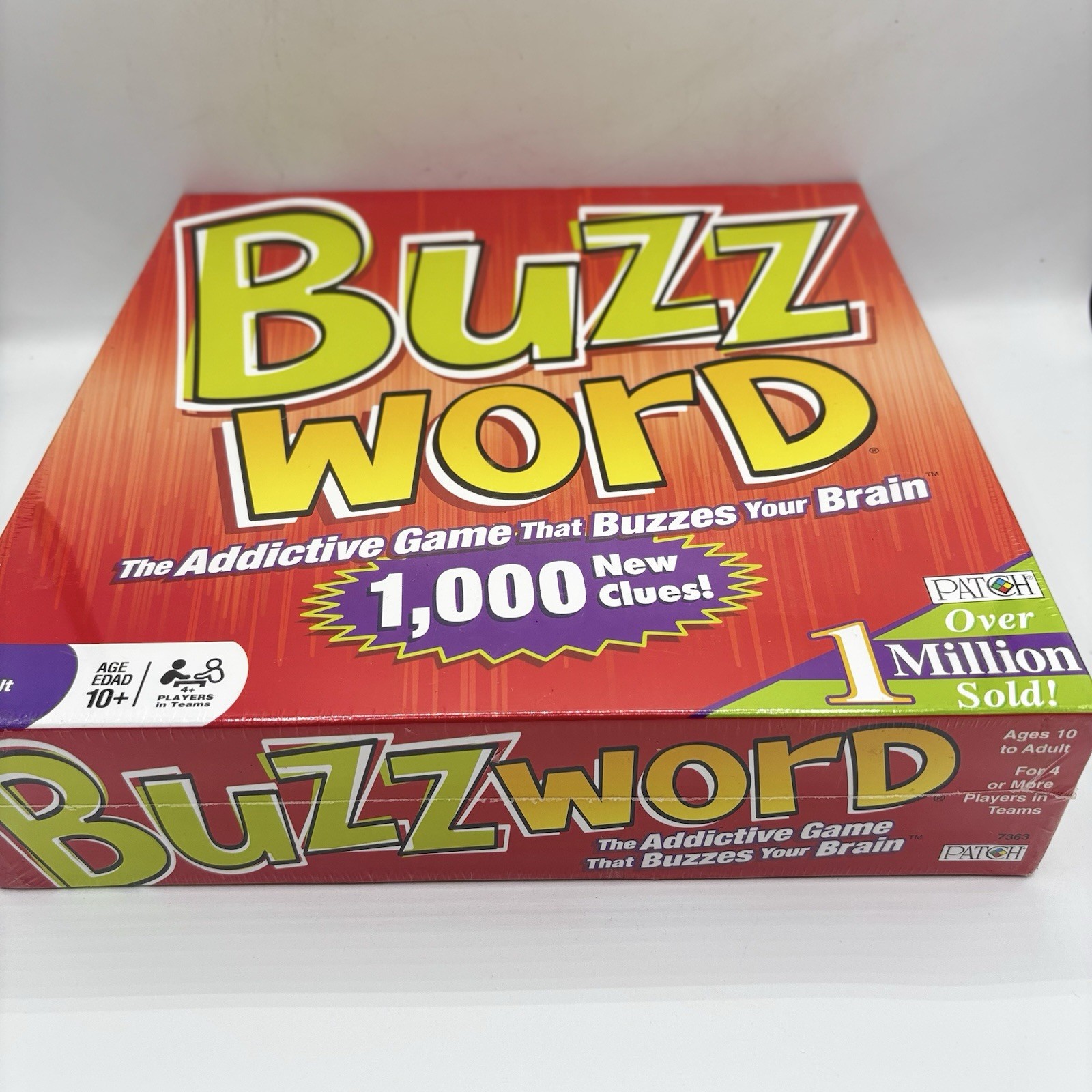 Buzzword Board Game Patch Products 2010 Edition 1000 Clues New Sealed Family Fun