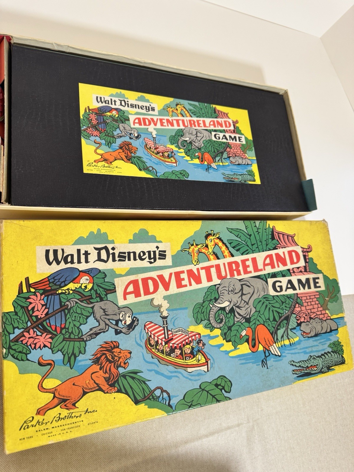 Vintage 1956 Walt Disney Adventureland Board Game by Parker Brothers