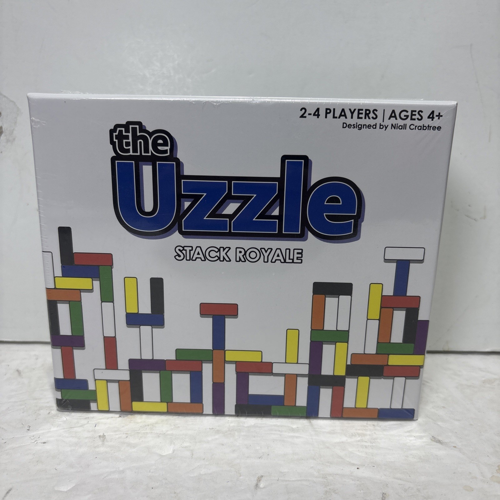 The Uzzle Stack Royale Board Game Fast & Fun Family 2-4 Players Ages 4+ 4 Levels