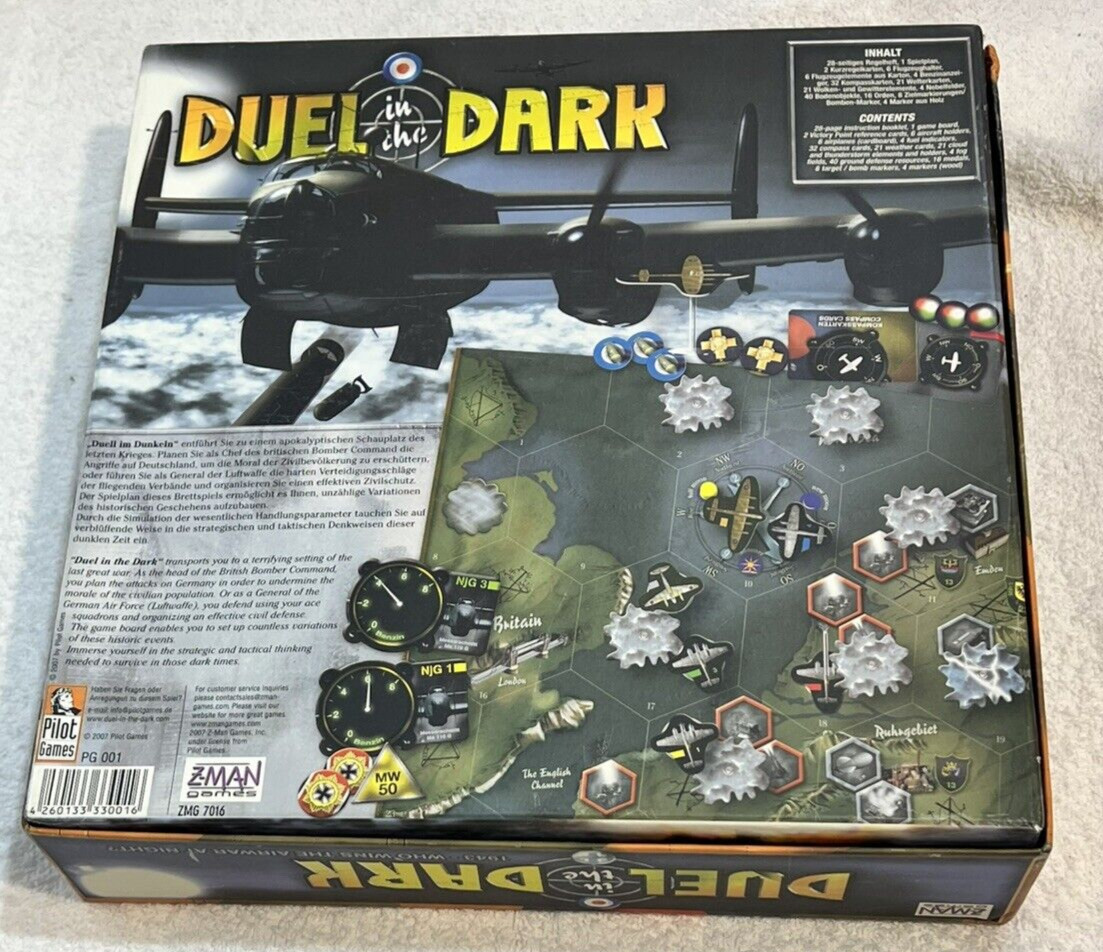 Duel in the Dark by Z-Man Games COMPLETE English German War Game Complete