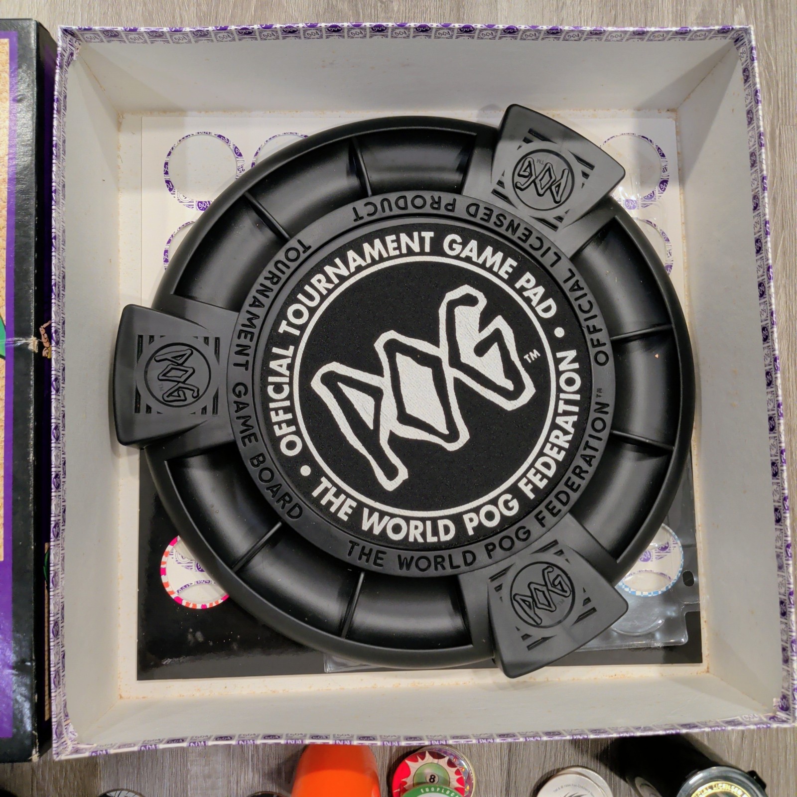 POG The Game Lot of 260+ World Pog Federation Slammers POGs Board Mats Maker Etc