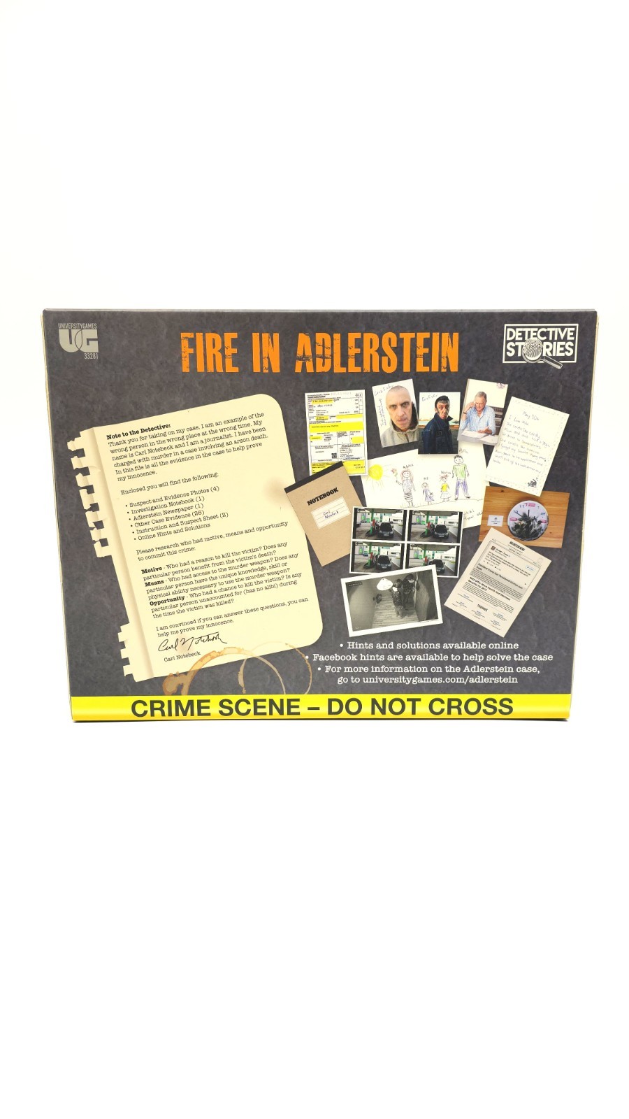 Murder Mystery Adult Party Game | Fire in Alderstein