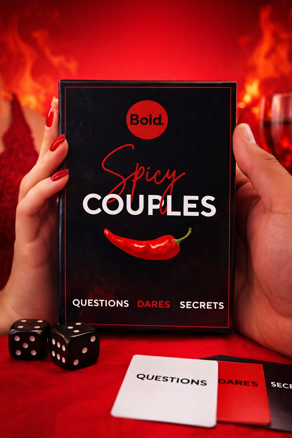 Bold Spicy Couples Card Game 21+ Questions Dares Secrets New Sealed