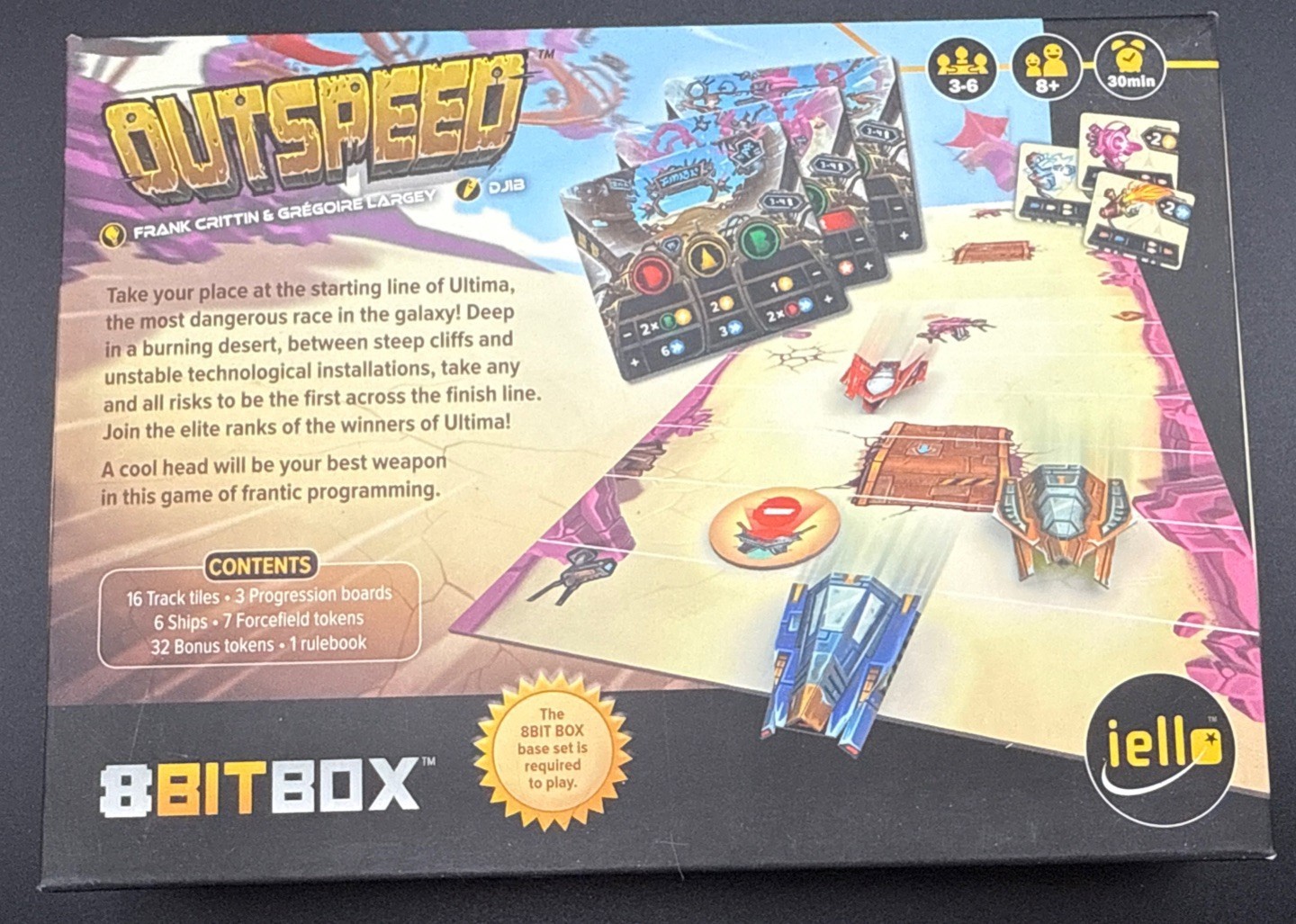 Outspeed Game – Eight Bit Box Series – Iello – Complete – Pieces New Unused, VG