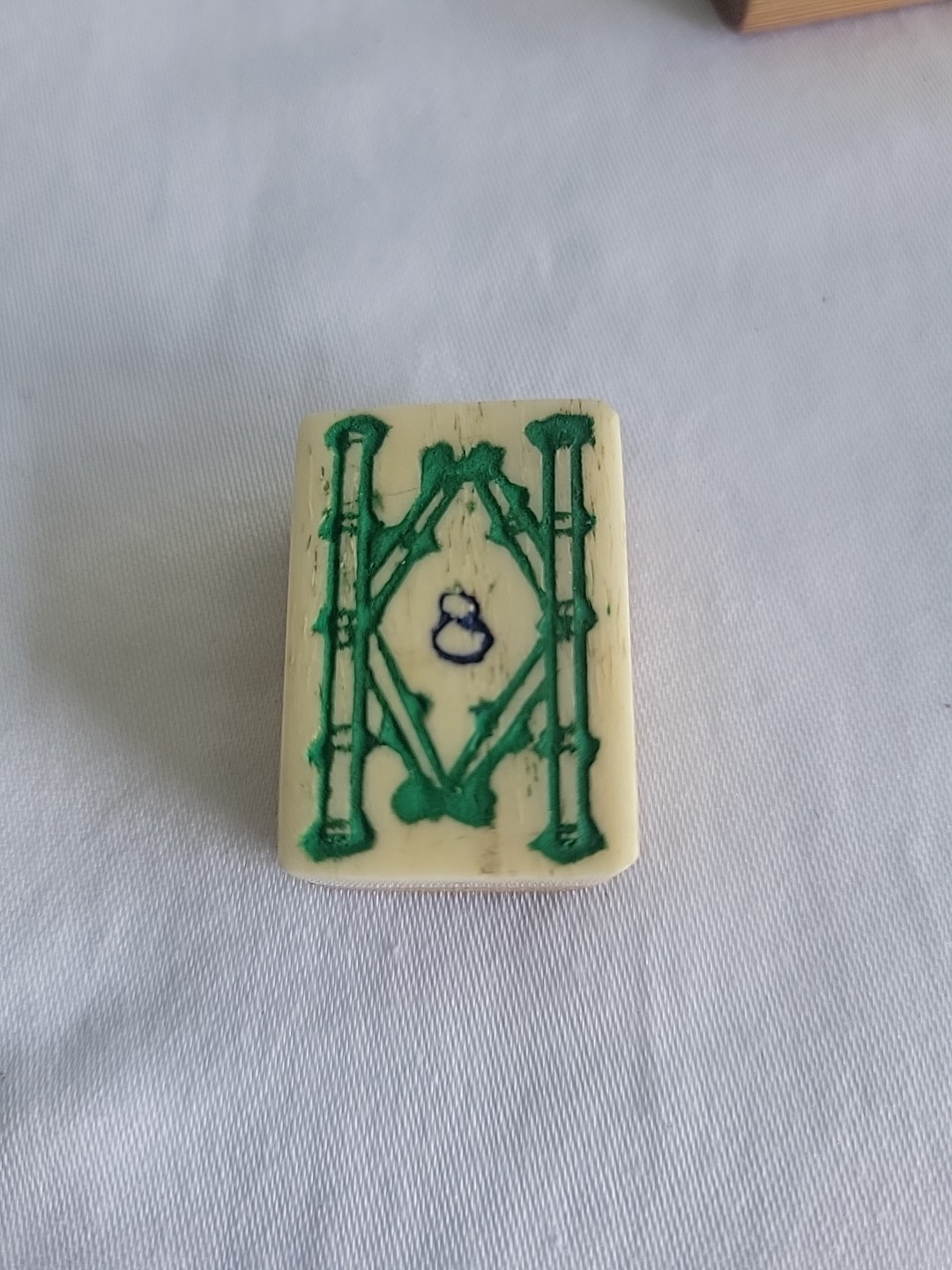 Vintage Mahjong Replacement Tiles Lot of 5 – Bone & Bamboo Dovetail 30mm x 21mm