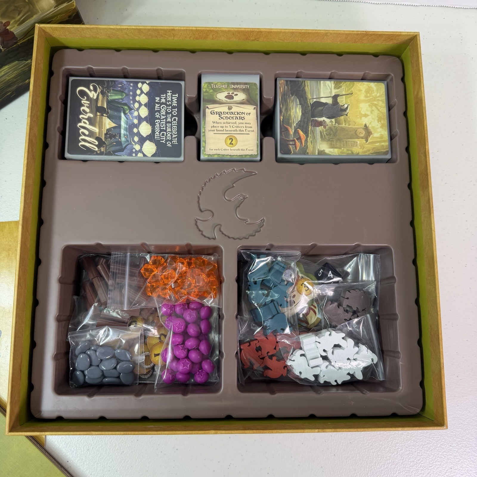 Everdell Board Game 2nd Edition Starling Games Unplayed Cards Sleeved COMPLETE