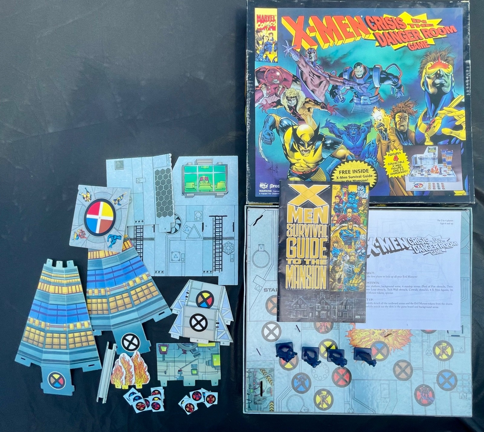 Marvel Comics: X-Men Crisis in the Danger Room Game by Pressman 1994 Vintage