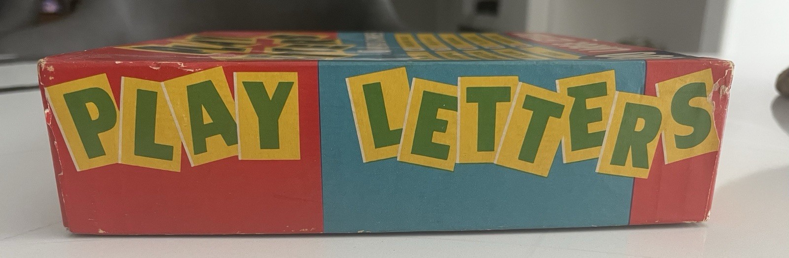 ~ 1973 Vintage Play Letters 10 Word Game 400 Large Letters E.E. Fairchild Corp ~