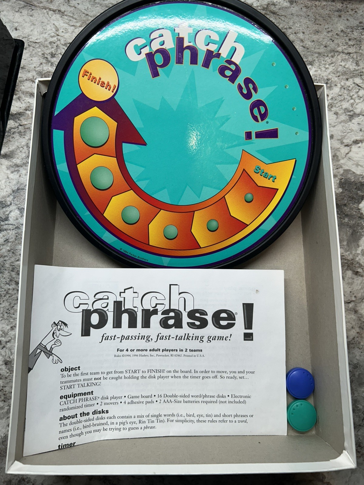 Vintage Catch Phrase Party Game 1994 Original Ed. 100% complete HAS WEAR