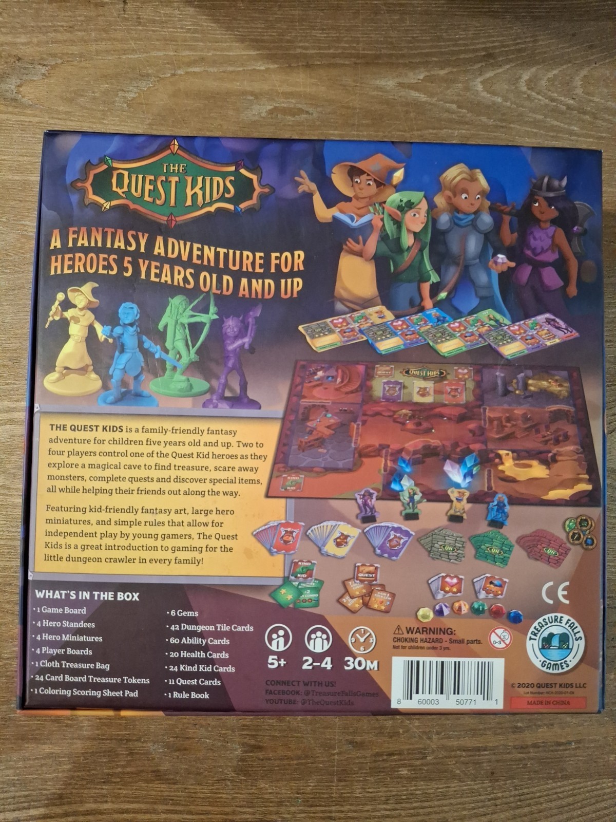 The Quest Kids Cooperative Board Game New Family Game 2 To 4 Players 100% Comple