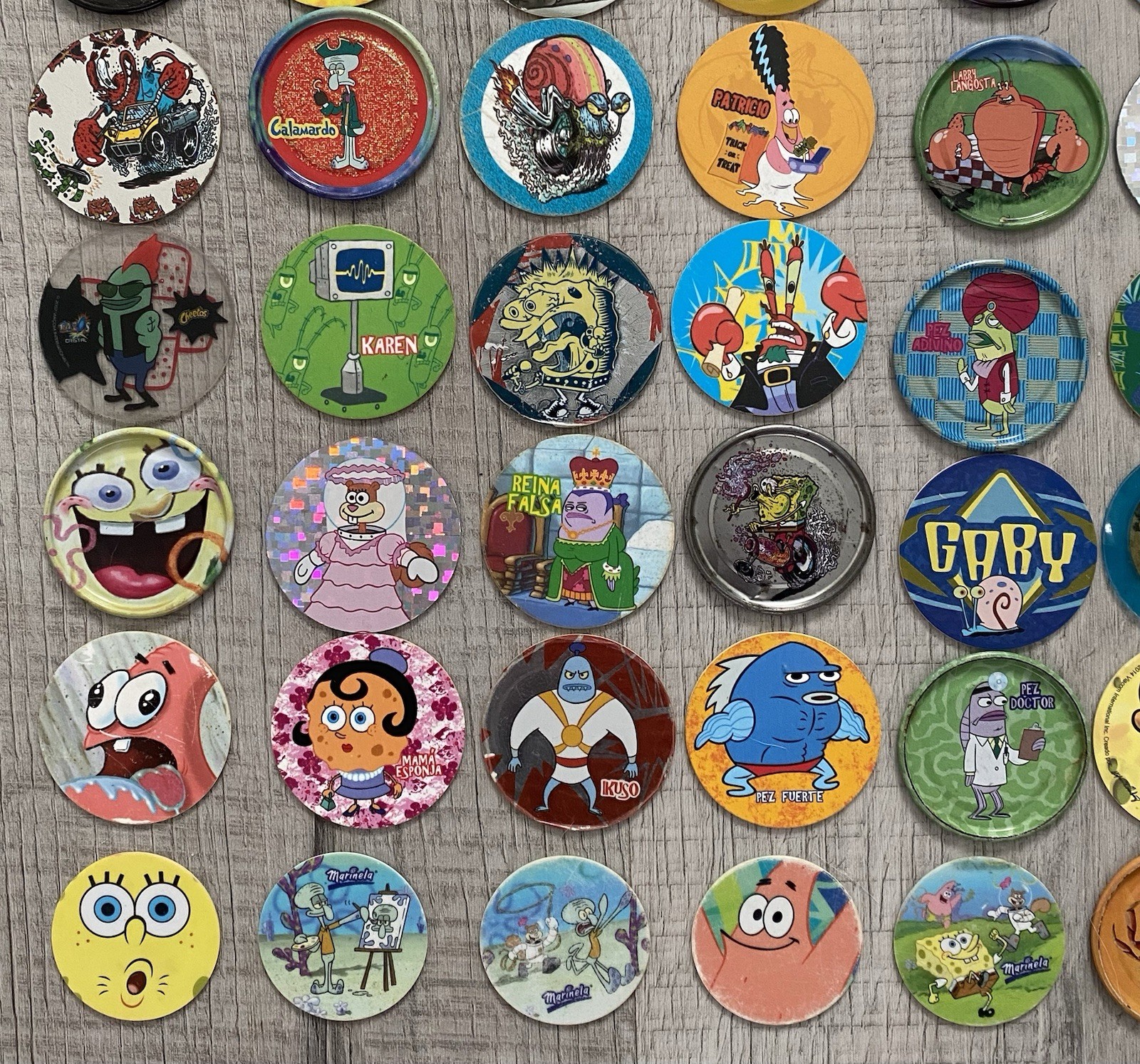 Tazos Bob Esponja Mexico Edition