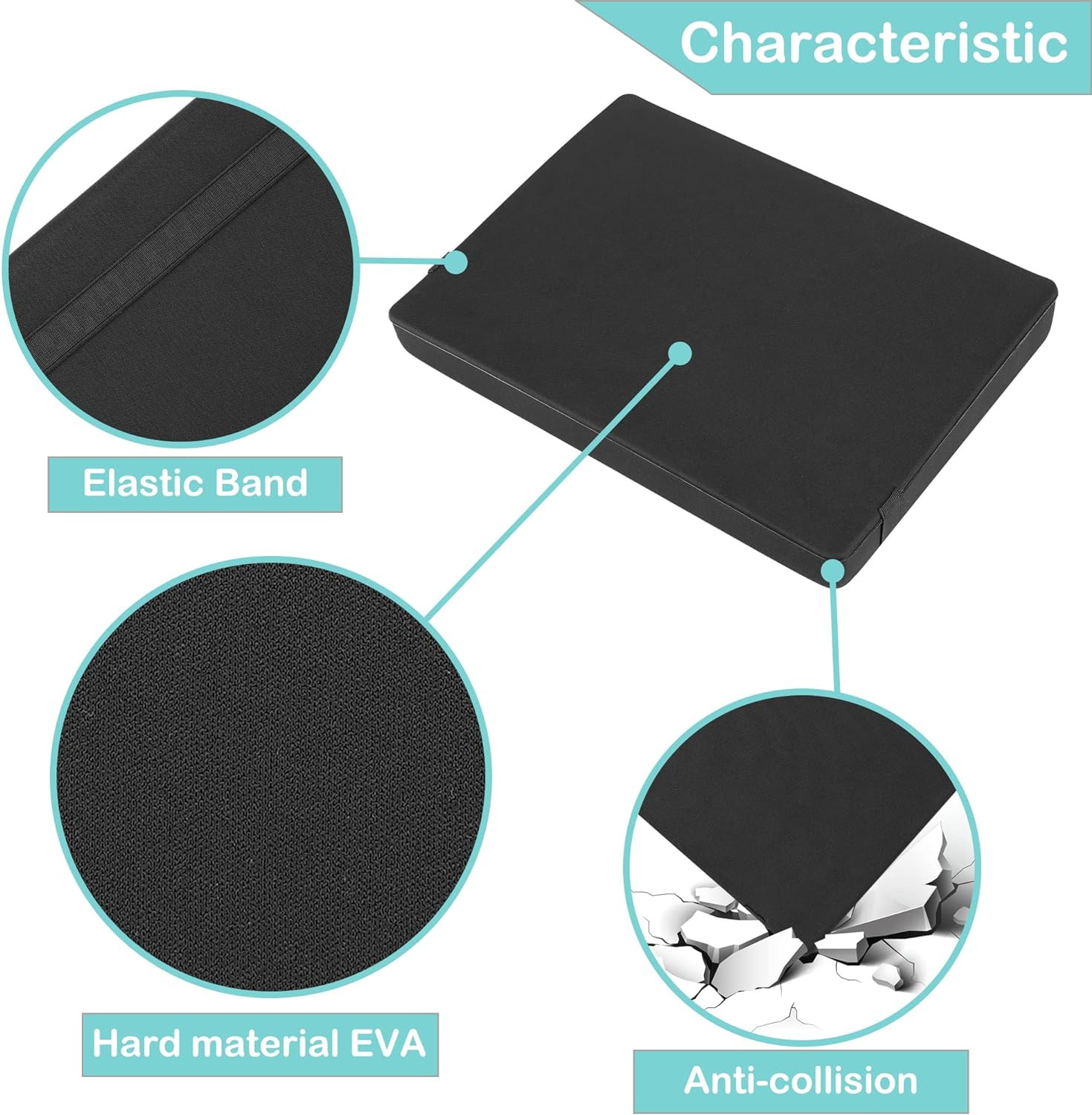 Hard EVA Minature Figure Box – 36 Slot Figurine Carrying Case,Pre-Grooved Foam L