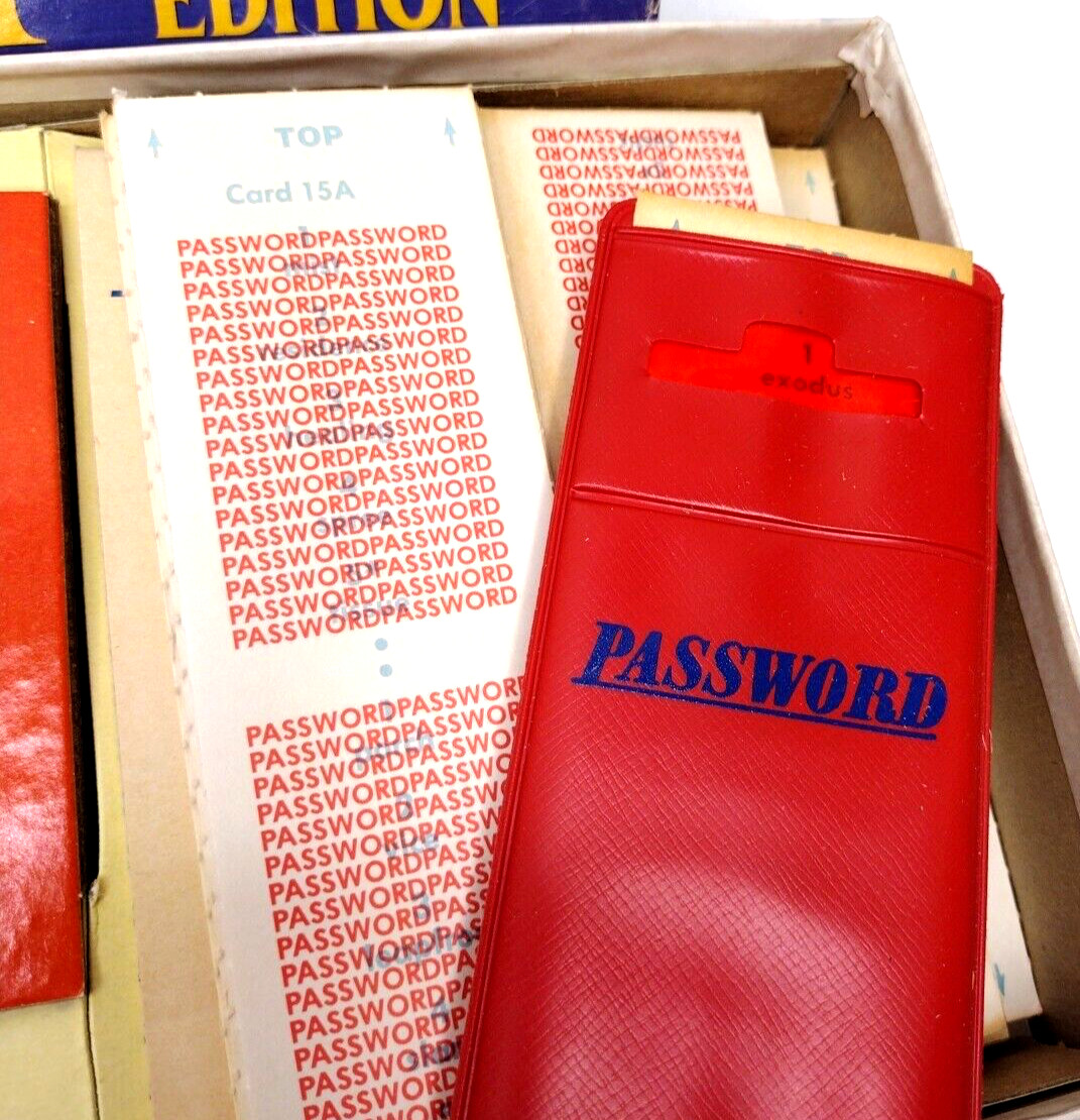 Vintage 1978 PASSWORD Board Game in Box Complete 21st Edition 3-4 Players USA