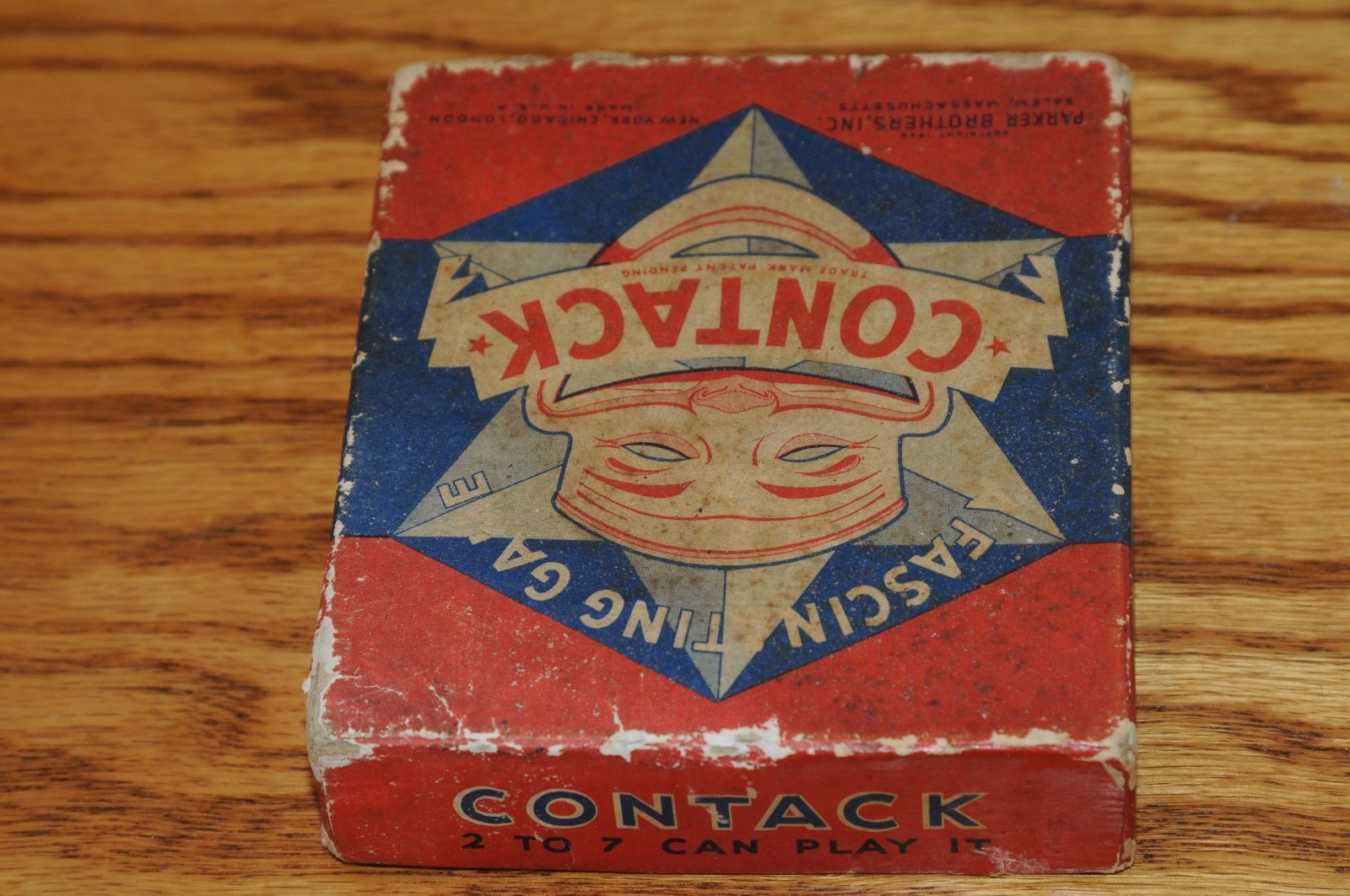 1939 Vintage Antique Parker Brothers Contack Game Exiting Fun Traditional Game*