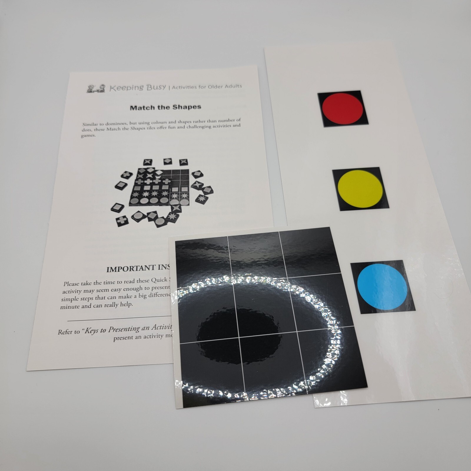 Match The Shapes Tiles Game, Keeping Busy