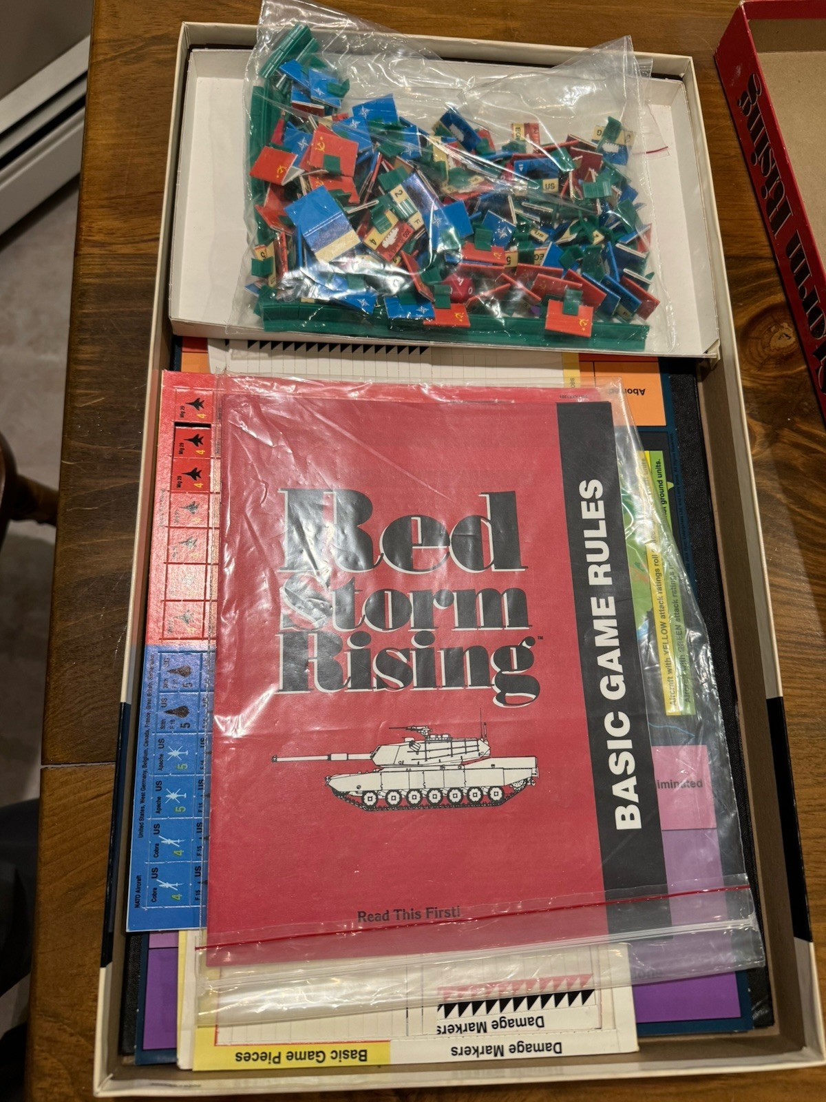TSR Red Storm Rising Board Game 1989 Tom Clancy Larry Bond Complete?