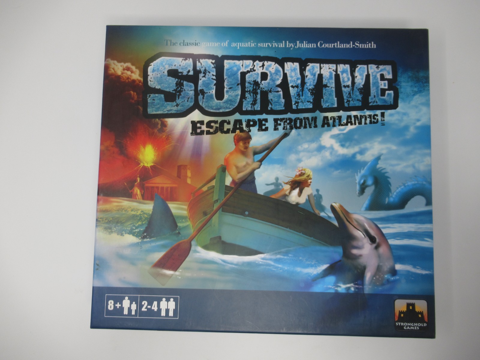 Survive Escape from Atlantis Board Game Stronghold Games w/ Dolphins & Squid Exp