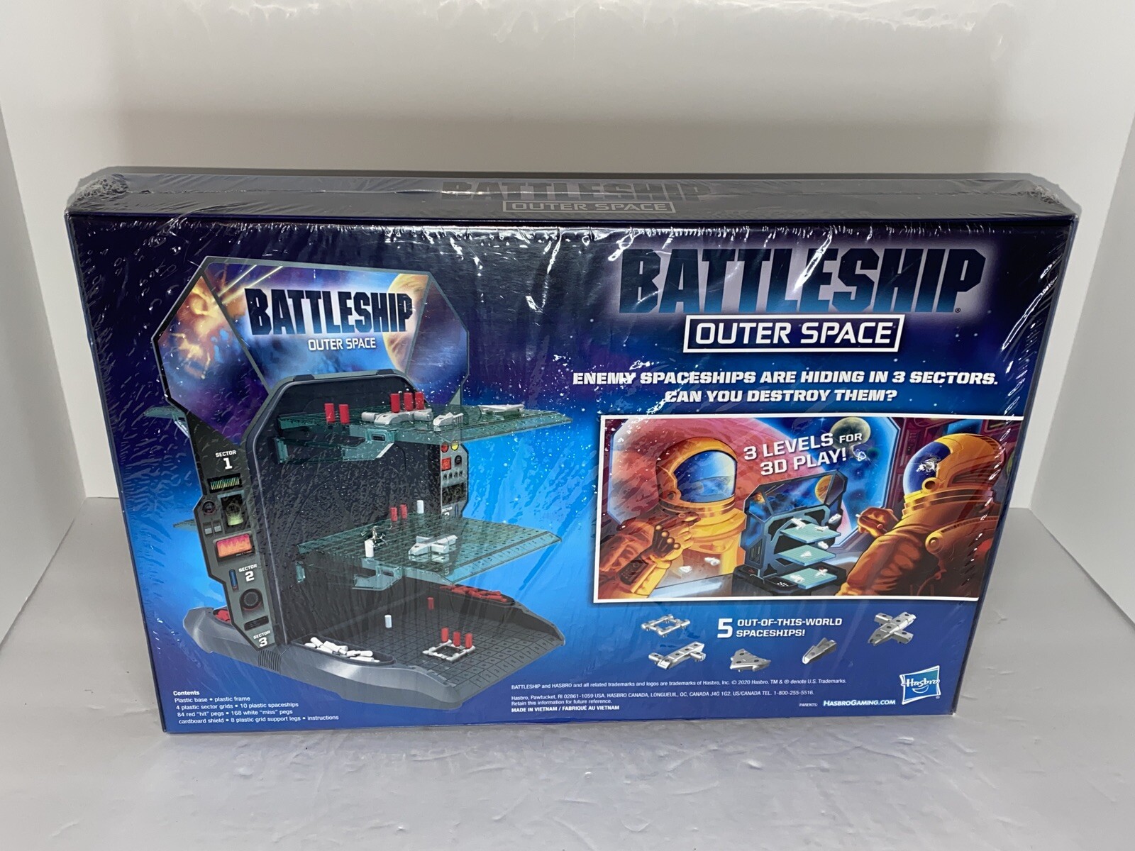 Battleship Outer Space 3D Battle for the Universe Board Game New Sealed Hasbro