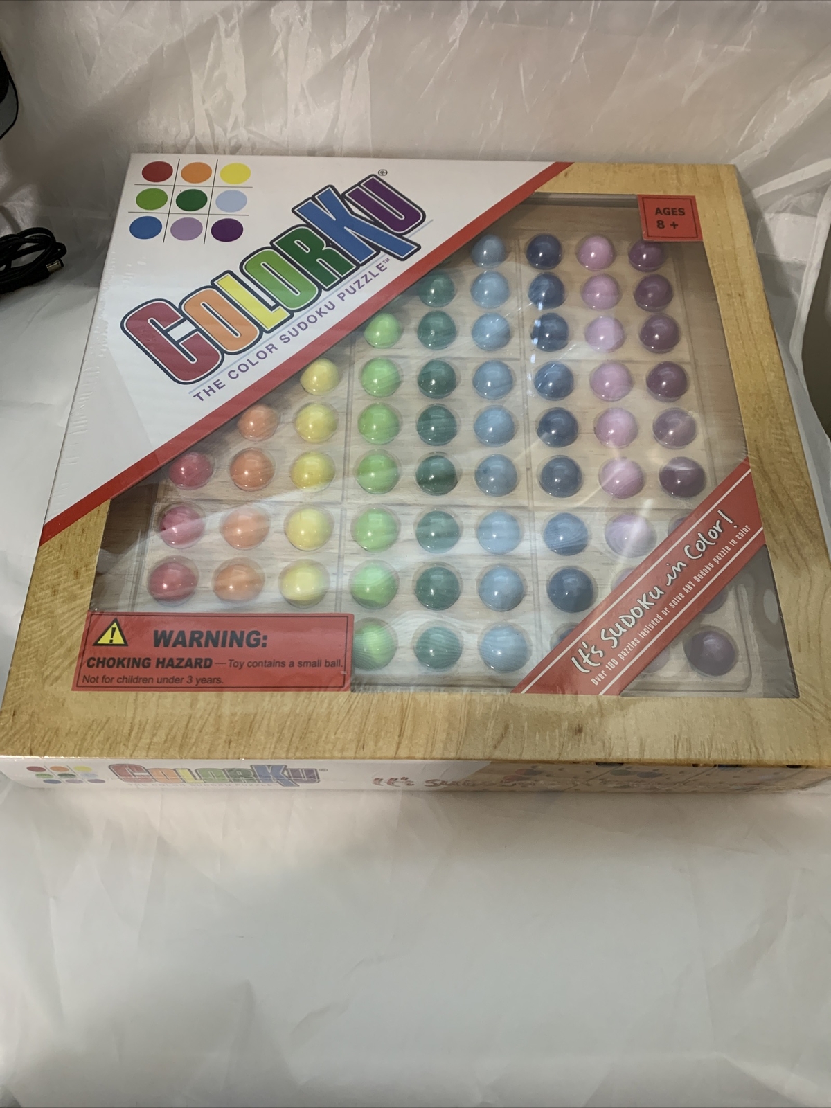 Tic Tac Ku COLORKU Game Color Sudoku Puzzle Solid Wood