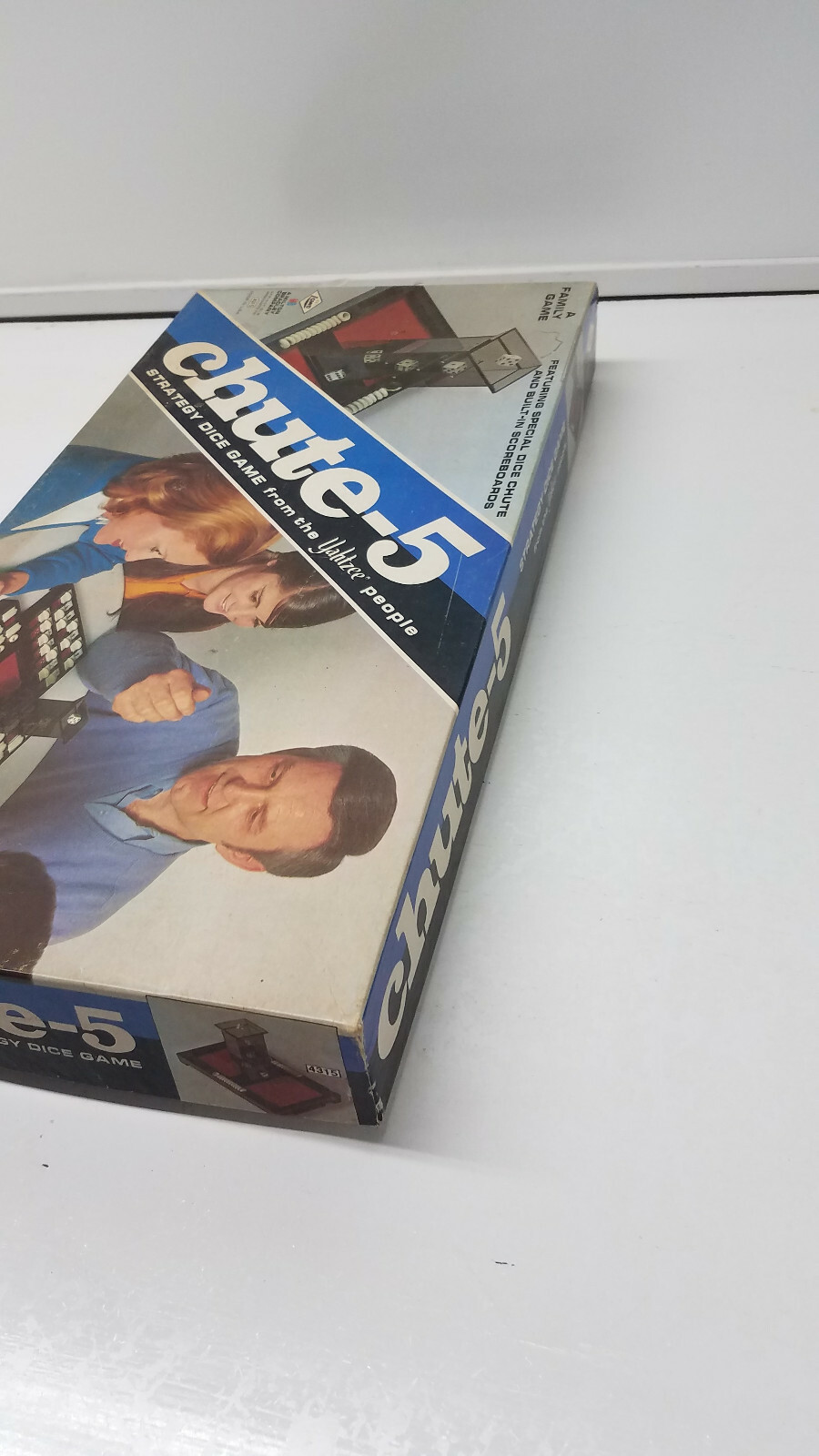 Vtg ES Lowe & Milton Bradley CHUTE-5 Yahtzee Dice Board Game Complete 1973