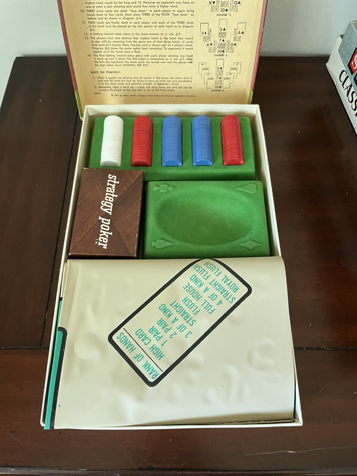 1967 Strategy Poker Game – Complete Great Condition- Fine Edition