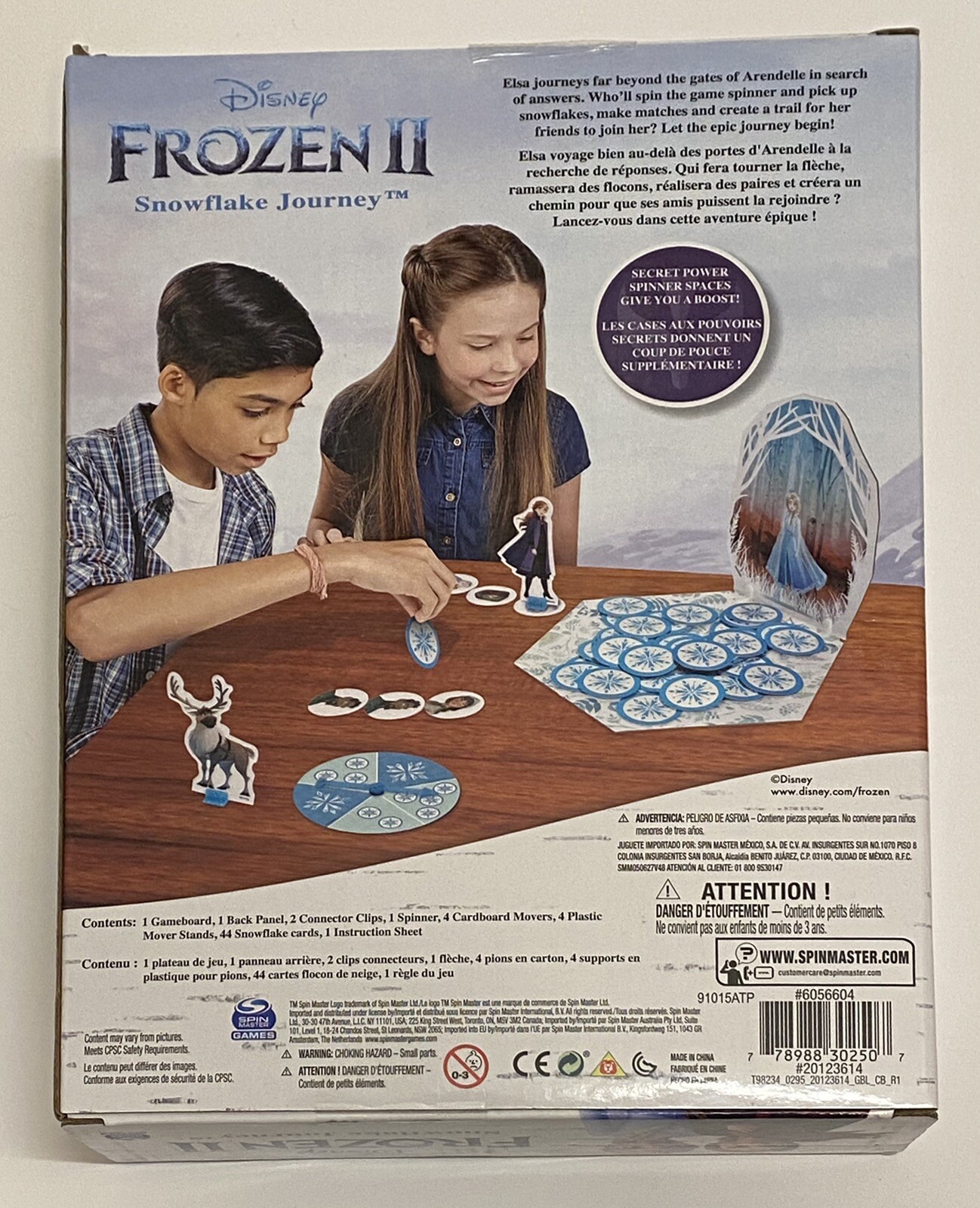 Disney Frozen II Snowflake Journey Game, Kid’s Board Game, Frozen II Movie, Elsa