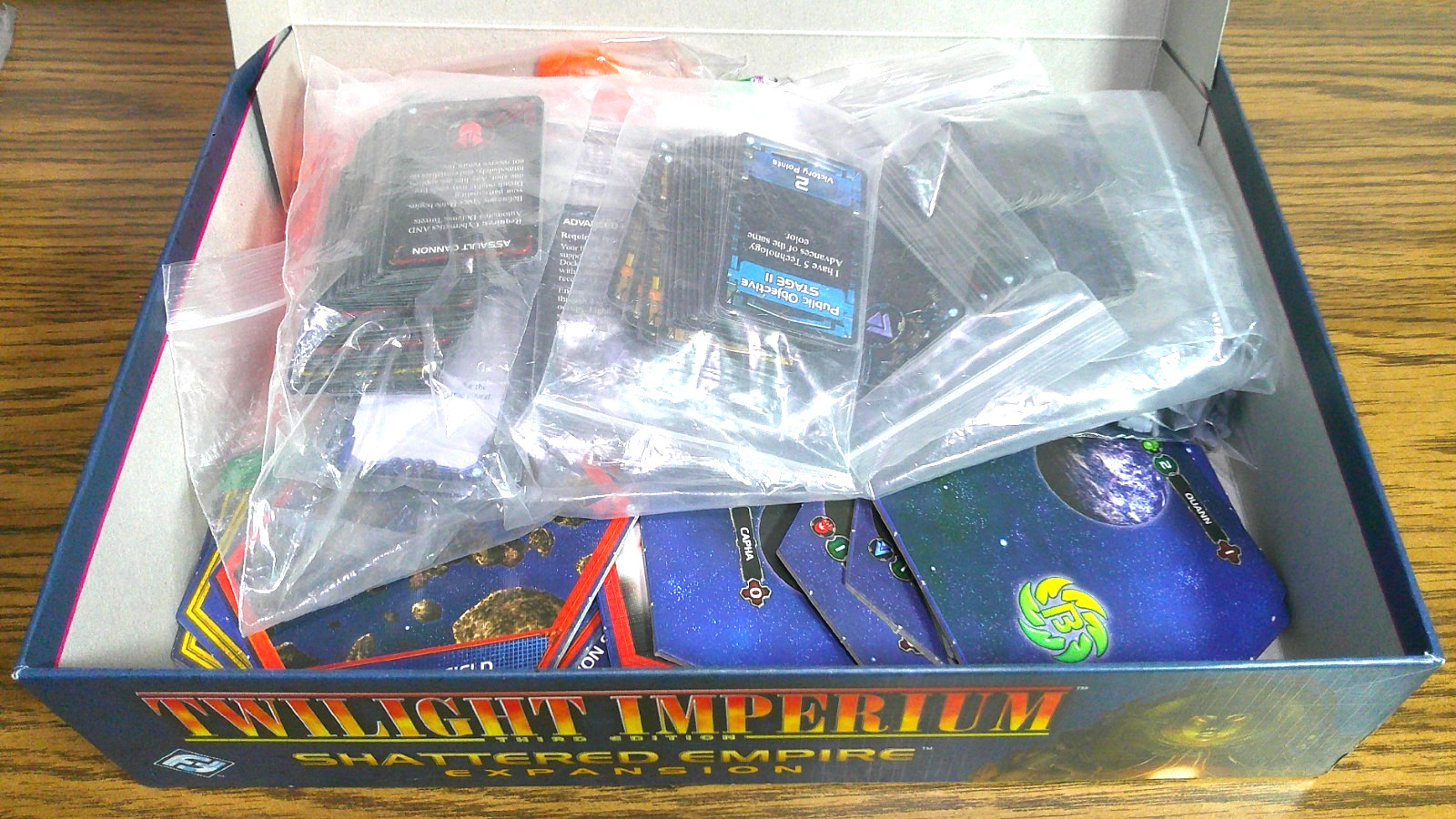 Twilight Imperium Shattered Empire Expansion Fantasy Flight Games 2010