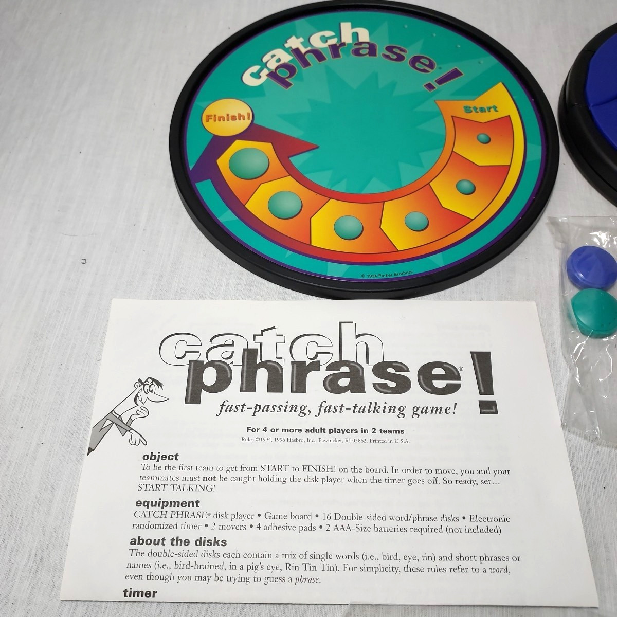 VINTAGE Catch Phrase Game COMPLETE WORKS Parker Brothers 1994 90s Words