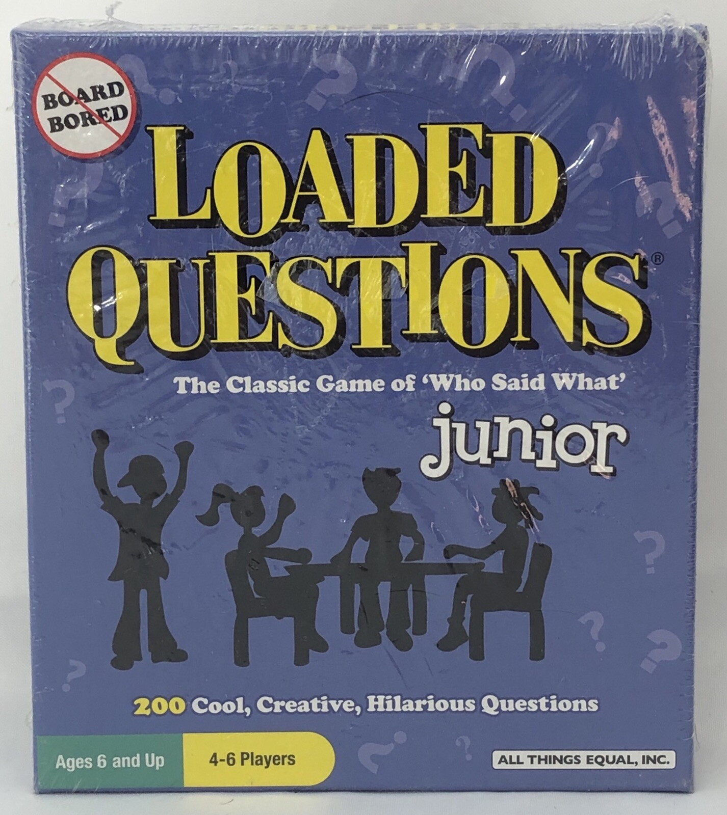 Loaded Questions Junior Card Game Blue No Board Who Said What NEW