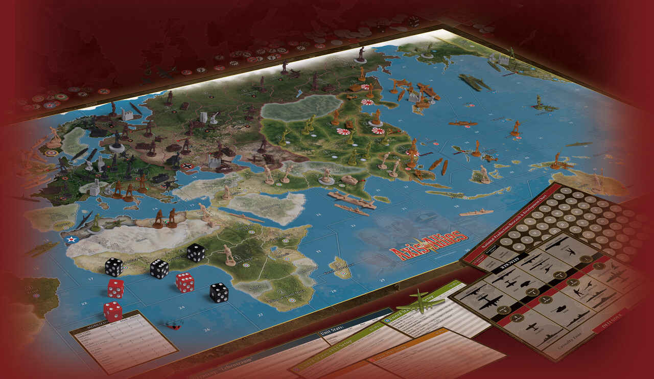 Axis & Allies: Anniversary Edition Board Strategy World War II Renegade Tabletop