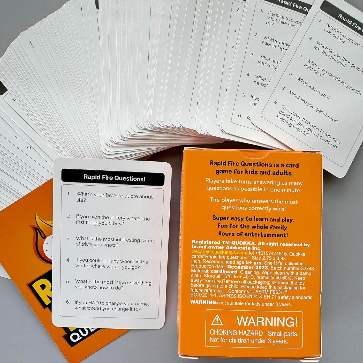 QUOKKA Icebreaker Cards with 500+ Questions – Adults Kids Family Conversation Ca