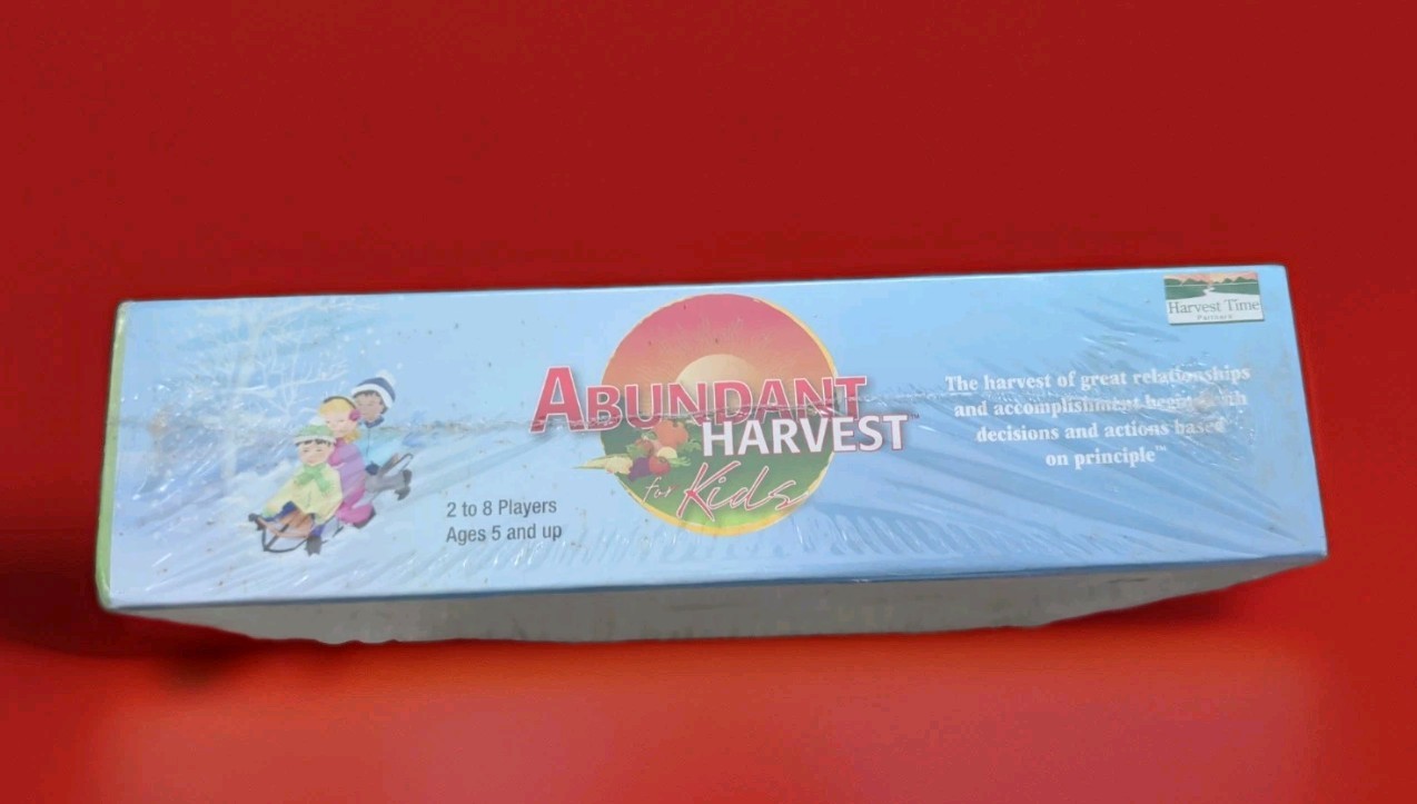 Abundant Harvest For Kids A Conversation Game New Sealed 2-8 Players Ages 5 +