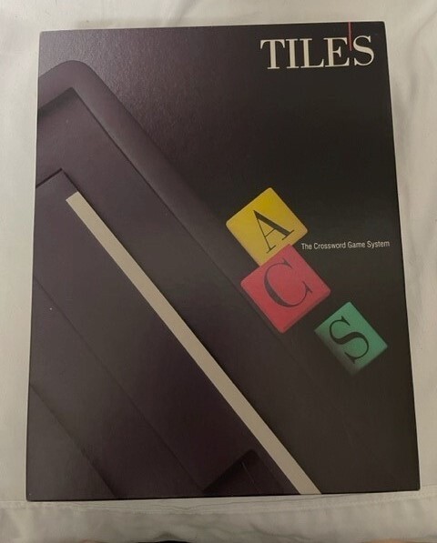 Tiles The Crossword Game System Vintage