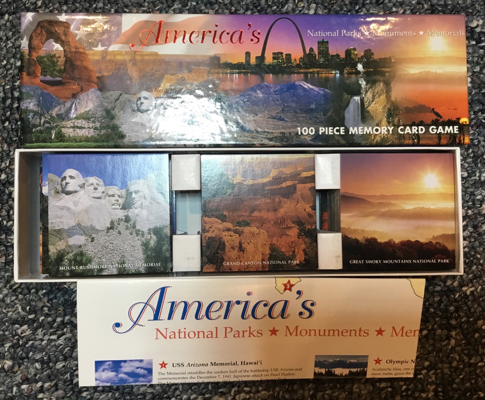 Memory Match America’s National Parks Monuments & Memorials Picture COMPLETE