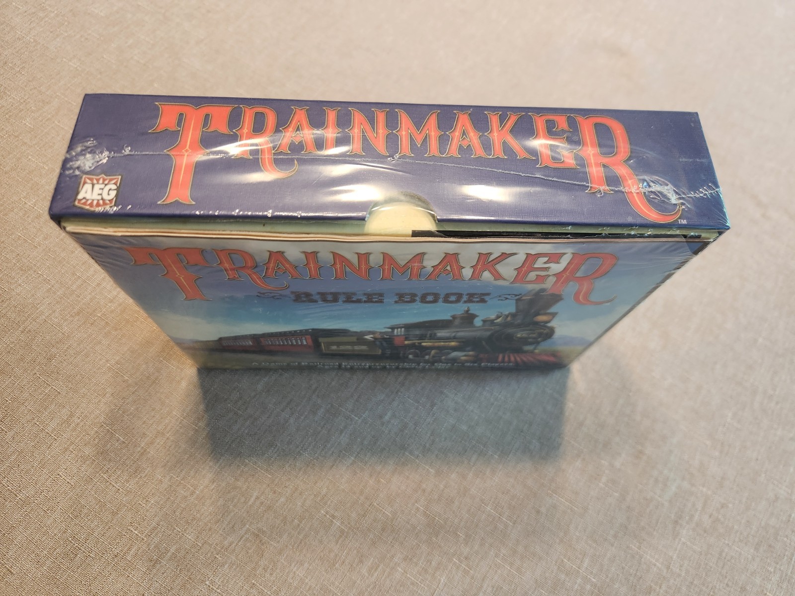 Brand New Trainmaker Board Card Dice Game AEG Railroad Push Your Luck Train NIS