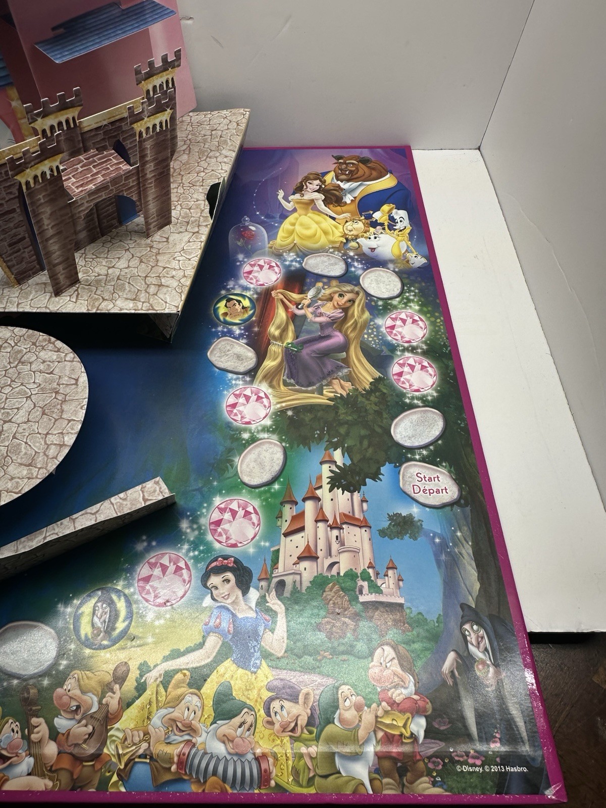 Disney Princess Pop Up Magic Castle Board Game board ONLY