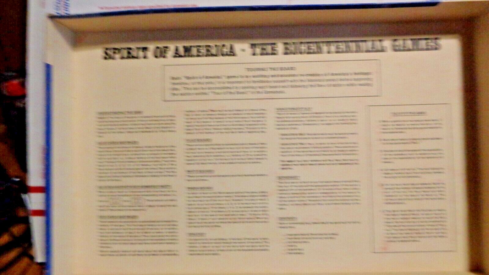 The Bicentennial Games 3 Board Games in 1 Coach House 1975 Complete
