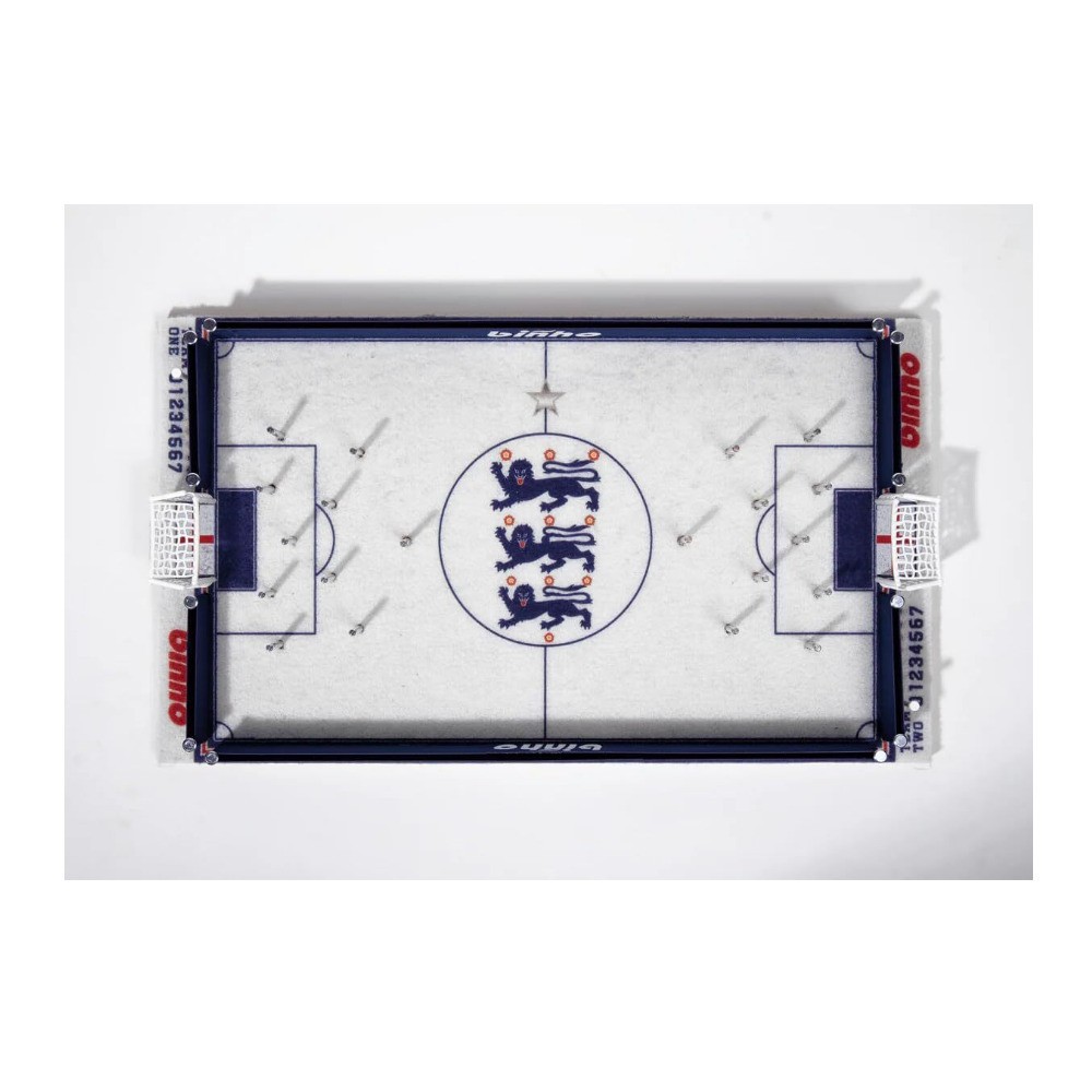 Binho Classic: England Edition 2 Player Tabletop Pinball Soccer Game