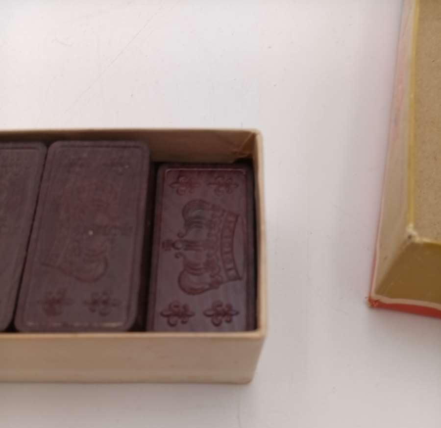 Vintage Halsam Crown Dominoes No 220 Set 1950s Milton Bradley 27/28 Pieces 1950s