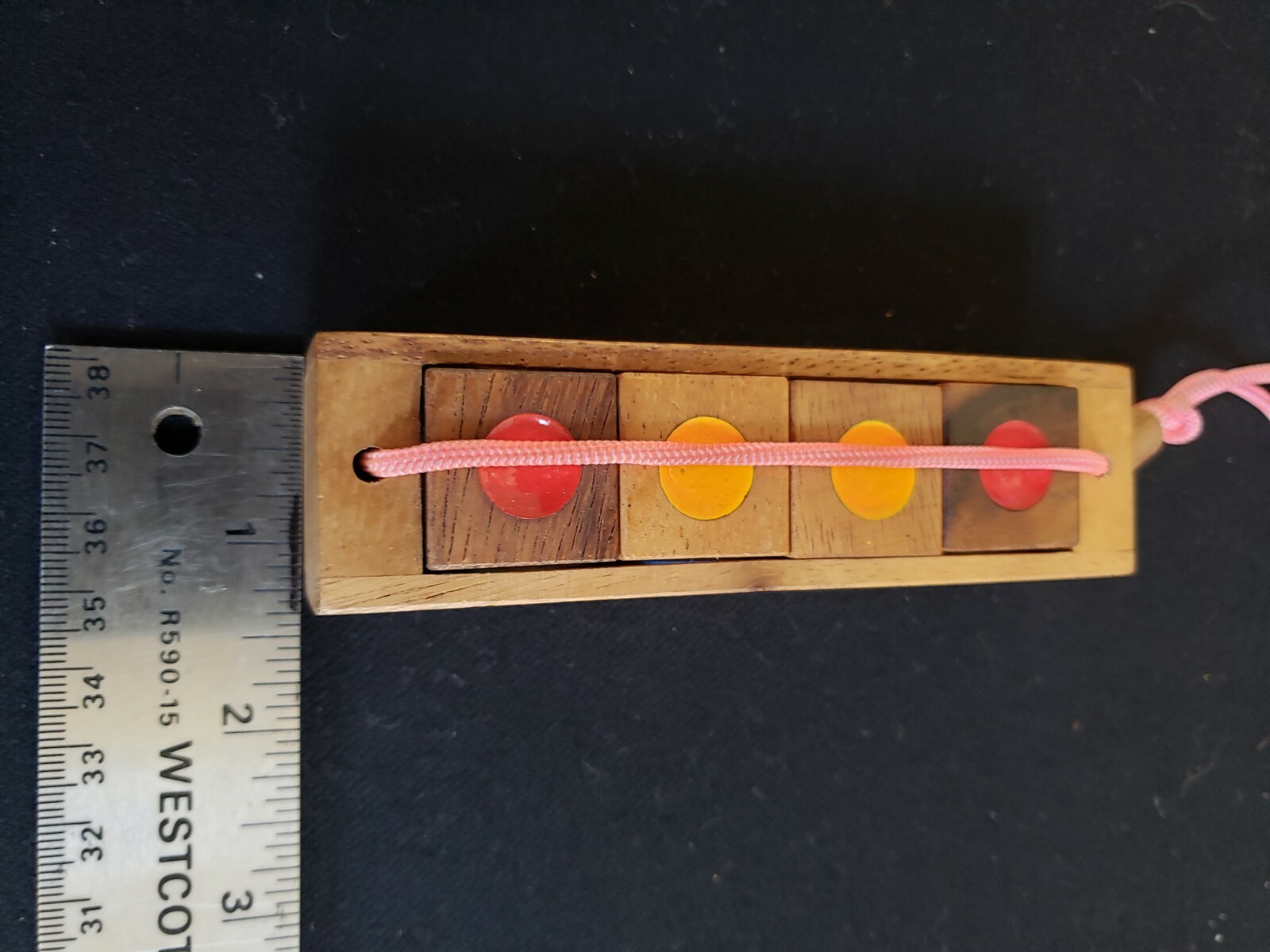 Crazy Four Puzzle, made from Monkey Pod Wood from Thailand