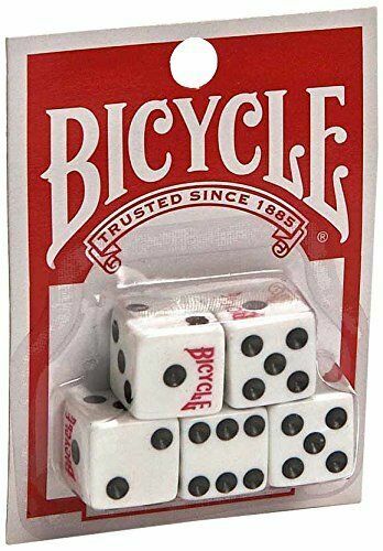New 5 Regular Dice 15 Die Bicycle Brand Playing Cards Normal (3 PACK) Bluk Lot