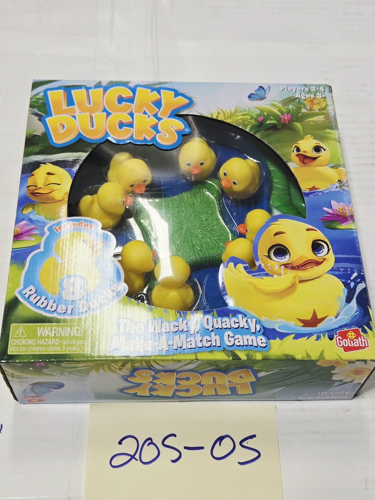 Goliath Lucky Ducks Wacky Quacky Childrens Board Game 2-4 Players 3+ Used