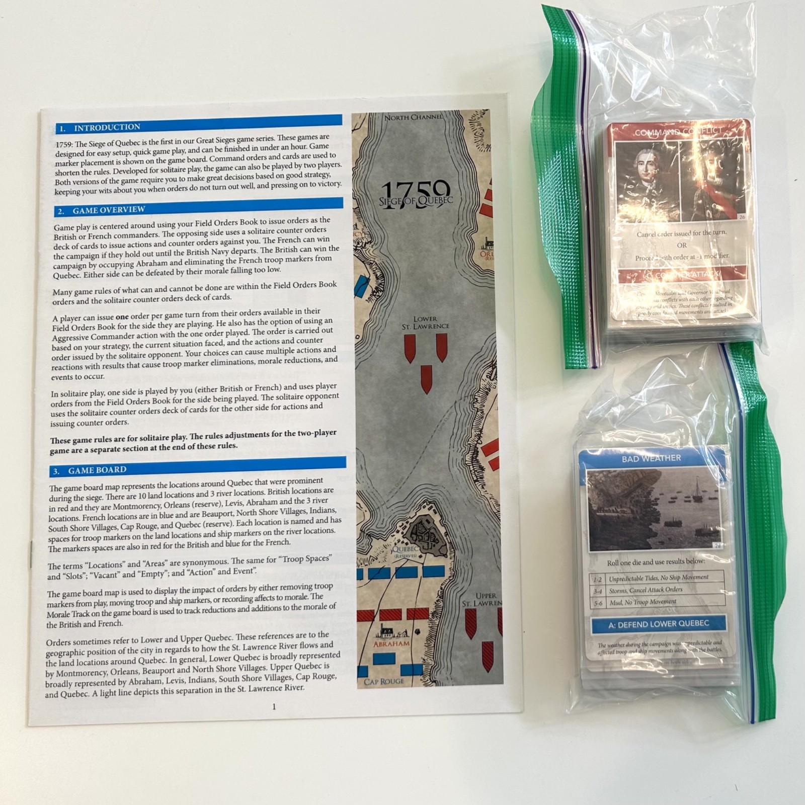 Worthington 1759: Siege of Quebec 1E; Mint, Complete, Unplayed